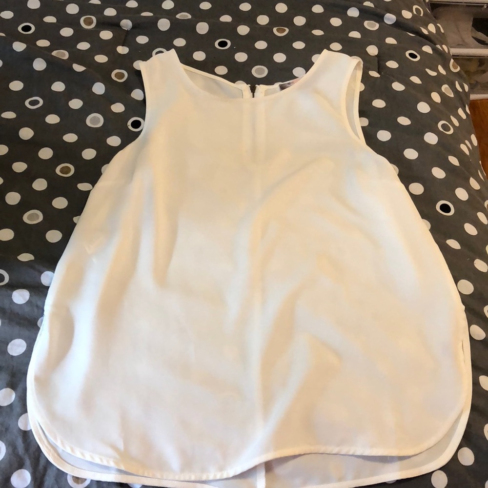 white tank top